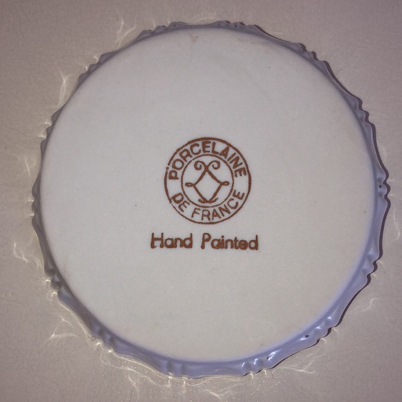 Set of 3 Vintage Porcelain Dishes from "Porcelaine de France" | Hand-painted - Picture 4 of 8